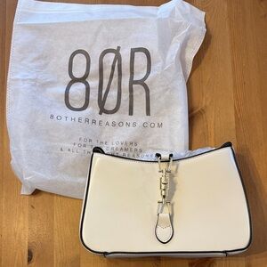 NWT! 8 Other Reasons Justine Shoulder Bag in Cream with Dust Bag